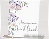 H. Lilac Guest Book Sign