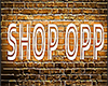 Shop OPP Sign Gold