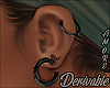 $ Black Deriv. Earrings