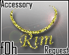 f0h Rim Gold Necklace