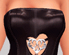 S. Heart Dress Black