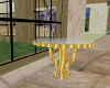 Gold and Glass Table