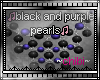 black & purple pearls