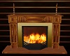 WOODEN FIREPLACE