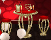 valentines heart table