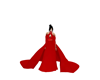 BS}red hooded dress