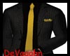 D| Black Suit/Gold Tie