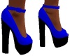 blue ankle stap heels
