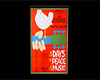 Framed Woodstock poster