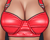 Leather Bra Red <<