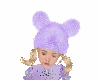 Purple Fur Beanie Hat