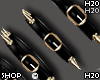R Bracelets Spiker Gold