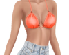 Orange Bikini Top RLS