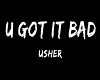 Usher back