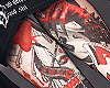 SHIRT +TATTOO RED/BLACK