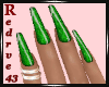 Elegant Green Nails