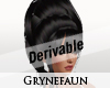 Derivable big bun hair