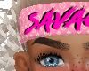 V. Pink  headband