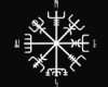 Norse two sided vegvisir