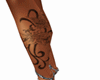 [F] Flower leg tattoo