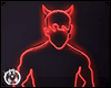 Red Neon Devil Boy