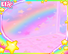 . pink rainbow cutecore