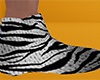 White Tiger Stripe Slippers (M)