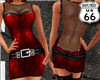 SD Red Blk Dress Lace