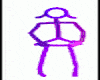 Neon stick woman