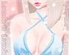 Loe~Cross Halter Blue