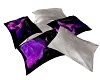 Lrg Purple/Silver Pillow