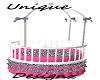 pink and zebra baby bed
