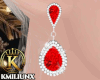 💕 Asia Red Earrings