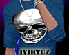 Skull Cross Blue T-Shirt