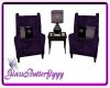 Grey/Purple Coffee Chair