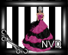 Pink and Black Ballgown