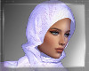HIJAB LILAC WHITE LACE