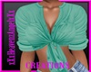 Button Mint Tie Top