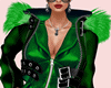 WolfGreen Leather Jacket