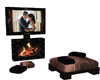 Fireplace w/lounger