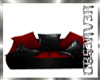 RED & BLACK COUCH