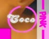 *MzH-COCO Earrings Pink