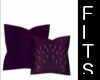 purple cushions/pillows