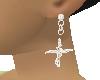 Earrings Silver Cross