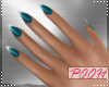 Teal French Reg Hand