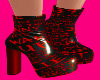 Be YOU Red Black Boots