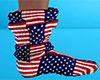 USA Flag Socks Slouch M