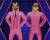 Pink Fitted Leg Suit