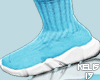 K. Neon Blue Sock Shoes