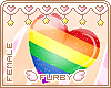 <3 Gay Pride Heart Ring